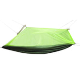 Hamac de Camping Dublu (2 persoane) 200x100 cm  Plasa de tantari  Verde